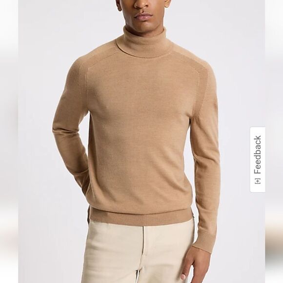 Merino Wool Turtleneck Sweater - Picture 1 of 7